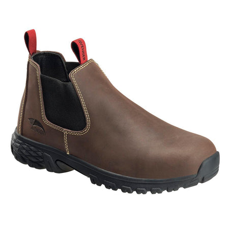 Avenger Flight Women’s Composite Toe SD10 Romeo Work Shoe – Brown A7040 Medial Image