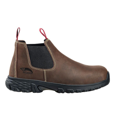 Avenger Flight Women’s SD10 Alloy Toe Romeo Work Shoe – Brown A7160 Profile Image