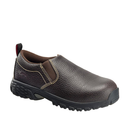 Avenger Flight Women’s SD10 Alloy Toe Slip-On Work Shoes – Brown A7020 Medial Image