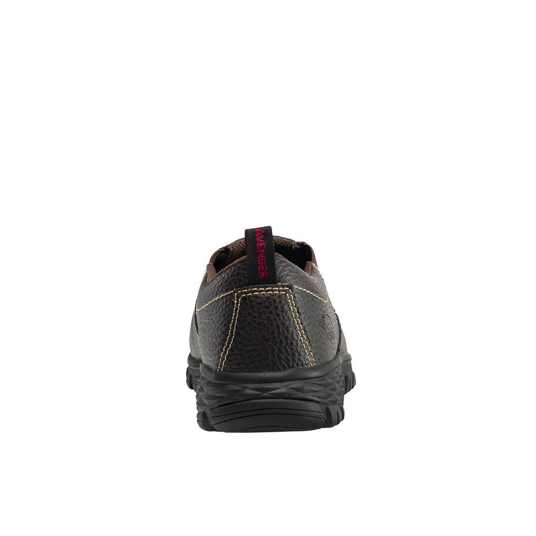 Avenger Flight Women’s SD10 Alloy Toe Slip-On Work Shoes – Brown A7020 Heel Image