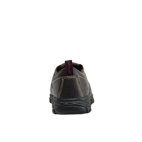 Avenger Flight Women’s SD10 Alloy Toe Slip-On Work Shoes – Brown A7020 Heel Image