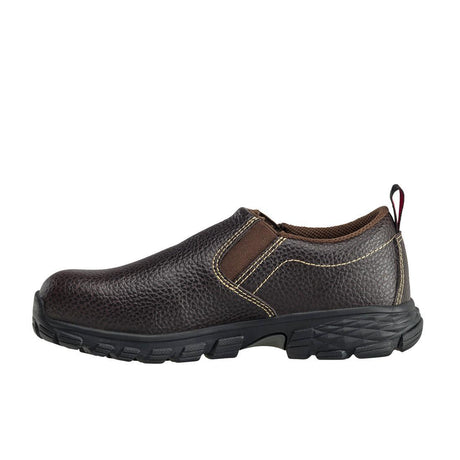 Avenger Flight Women’s SD10 Alloy Toe Slip-On Work Shoes – Brown A7020