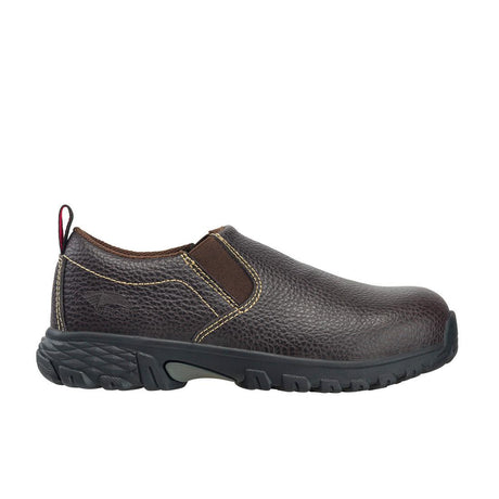 Avenger Flight Women’s SD10 Alloy Toe Slip-On Work Shoes – Brown A7020 Profile Image
