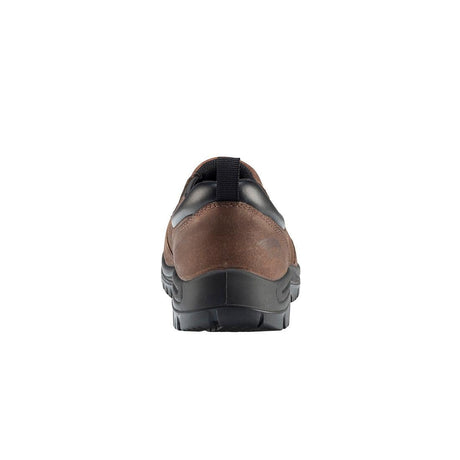 Avenger Foreman Waterproof Composite Toe Slip On Work Shoes – Brown A7108 Heel Image