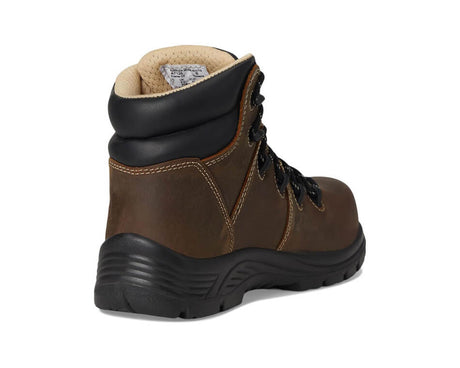 Avenger Framer Women’s Puncture Resistant Composite Toe Work Boots – Brown A7126 Heel Image