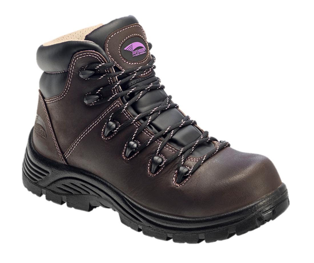 Avenger Framer Women’s Insulated Puncture Resistant Composite Toe Work Boots – Brown A7130 Medial Image