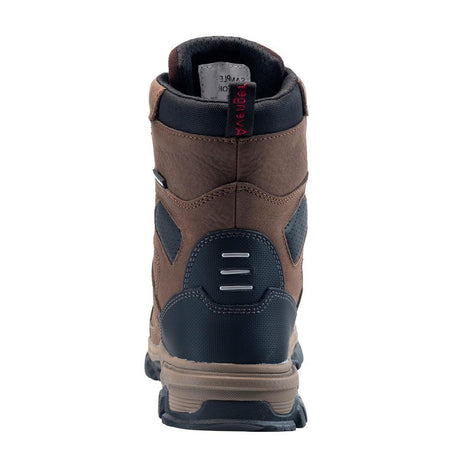 Avenger Ripsaw Puncture Resistant Alloy Toe 8" Boots - Brown A7333 Heel Image
