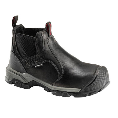 Avenger Ripsaw Puncture Resistant Alloy Toe Chelsea Work Boot – Black A7341 Medial Image