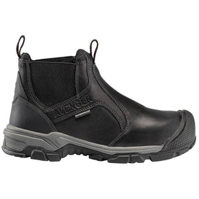 Avenger Ripsaw Puncture Resistant Alloy Toe Chelsea Work Boot – Black Profile View