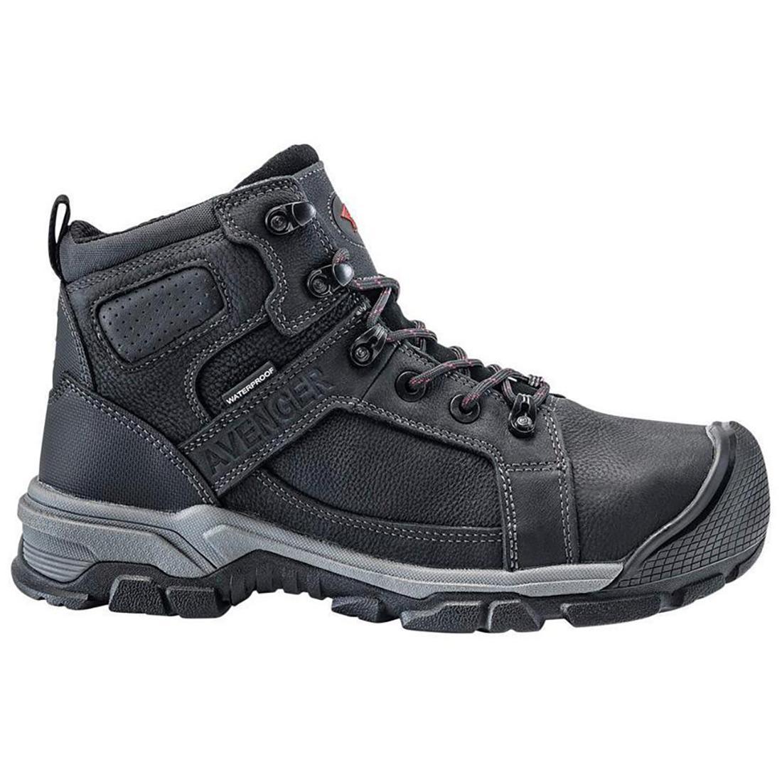 Avenger Ripsaw Puncture Resistant Alloy Toe Work Boots – Black Profile View
