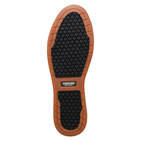 Avenger Swarm Aluminum Toe SD10 Work Shoes – Black/Tan A710 Sole Image