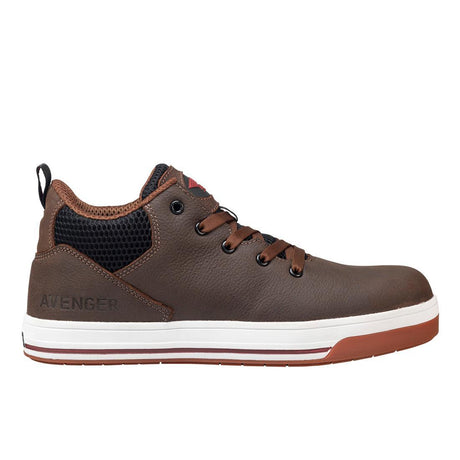 Avenger Swarm Aluminum Toe SD10 Work Shoes – Brown A712 Front Image