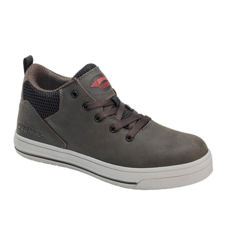 Avenger Swarm Aluminum Toe SD10 Work Shoes – Grey A711 Medial Image