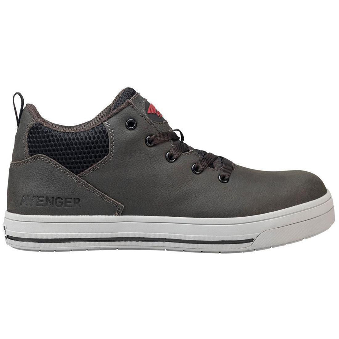 Avenger Swarm Aluminum Toe SD10 Work Shoes – Grey Profile View
