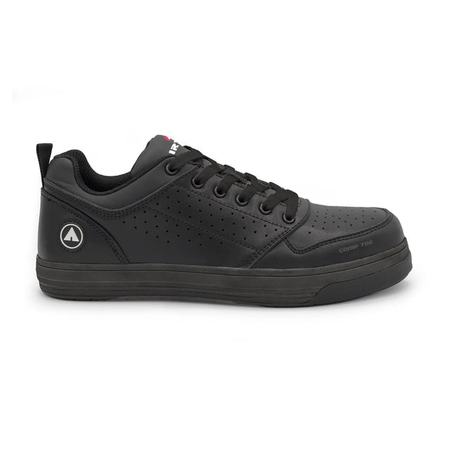 Airwalk Arena Women’s Composite Toe Work Shoes – Black/Black 1