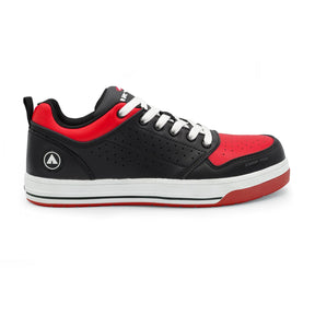 Airwalk Arena Women’s Composite Toe Work Shoes – Black/Red 1