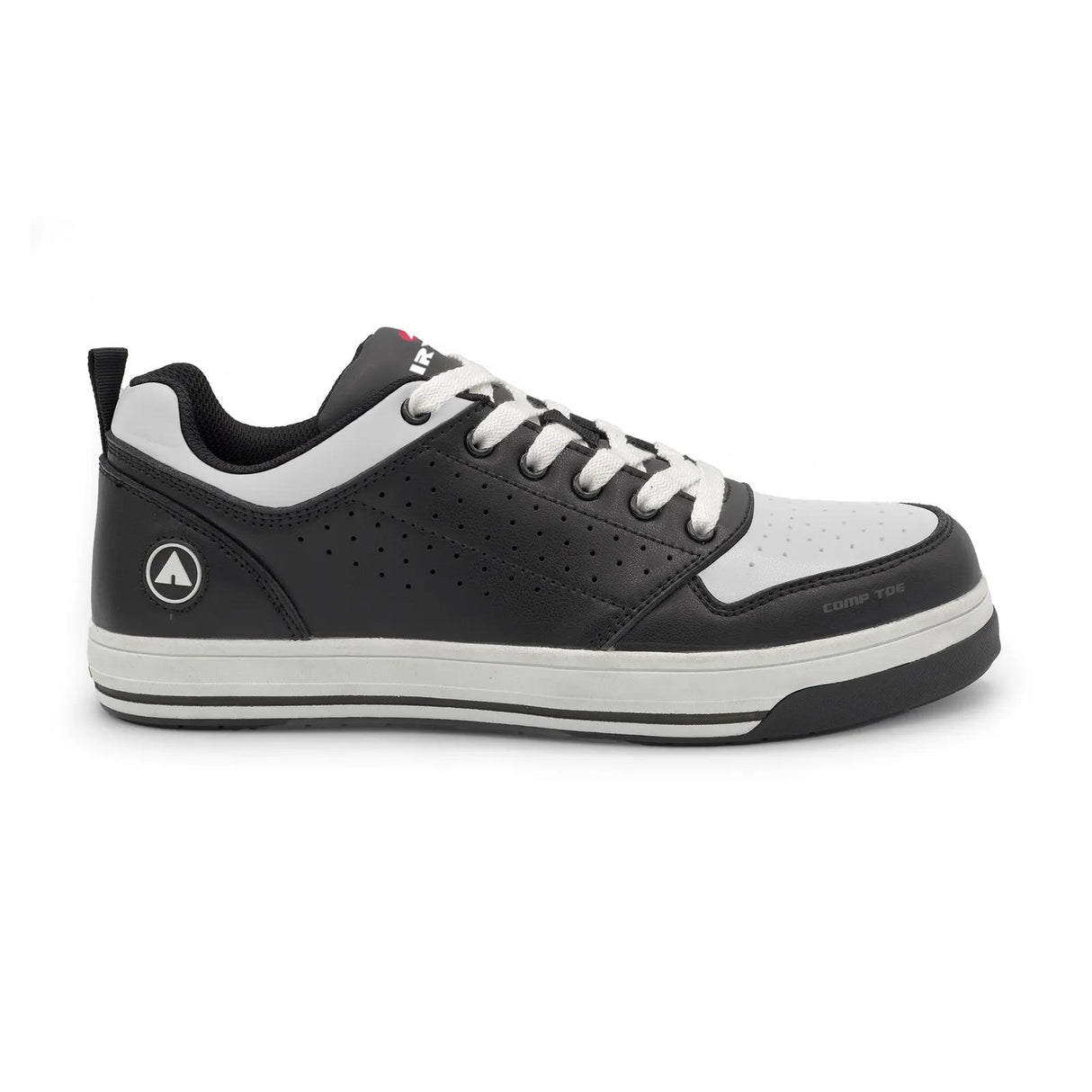 Airwalk Arena Women’s Composite Toe Work Shoes – Black/White 1