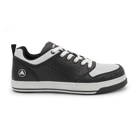 Airwalk Arena Women’s Composite Toe Work Shoes – Black/White 1