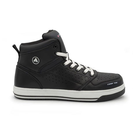 Airwalk Arena Mid Composite Toe Work Shoes – Black/White 1
