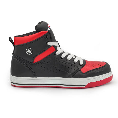 Airwalk Arena Mid Composite Toe Work Shoes – Black/Red 1