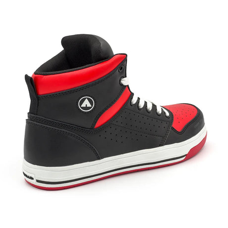 Airwalk Arena Mid Composite Toe Work Shoes – Black/Red 5