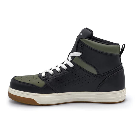 Airwalk Arena Mid Composite Toe Work Shoes – Black/Olive 2