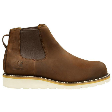 Carhartt 5" Wedge Steel Toe Chelsea Work Boot Dark Brown Profile View