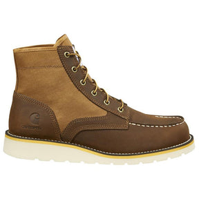 Carhartt 6" F/L Moc Toe Wedge Soft Toe Boot Brown Profile View