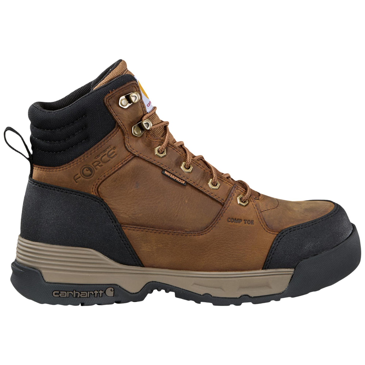 Carhartt Force HD 6" Waterproof Comp Toe Boot - Brown cover