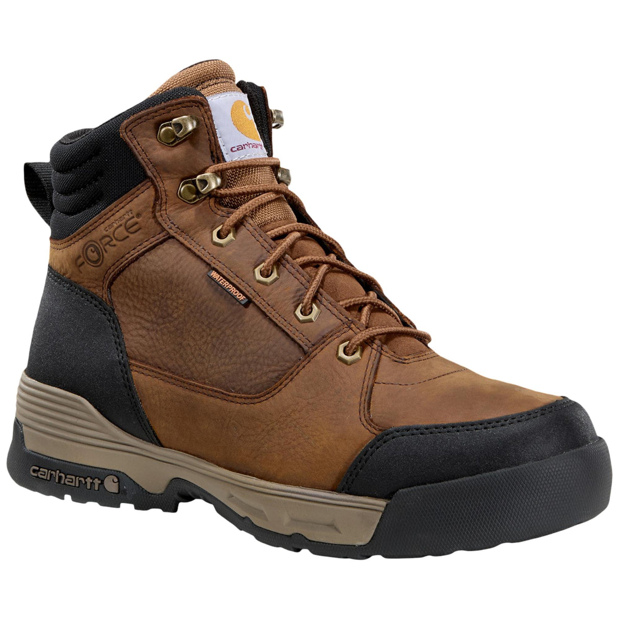 Carhartt Force HD 6" Waterproof Soft Toe Boot - Brown side image