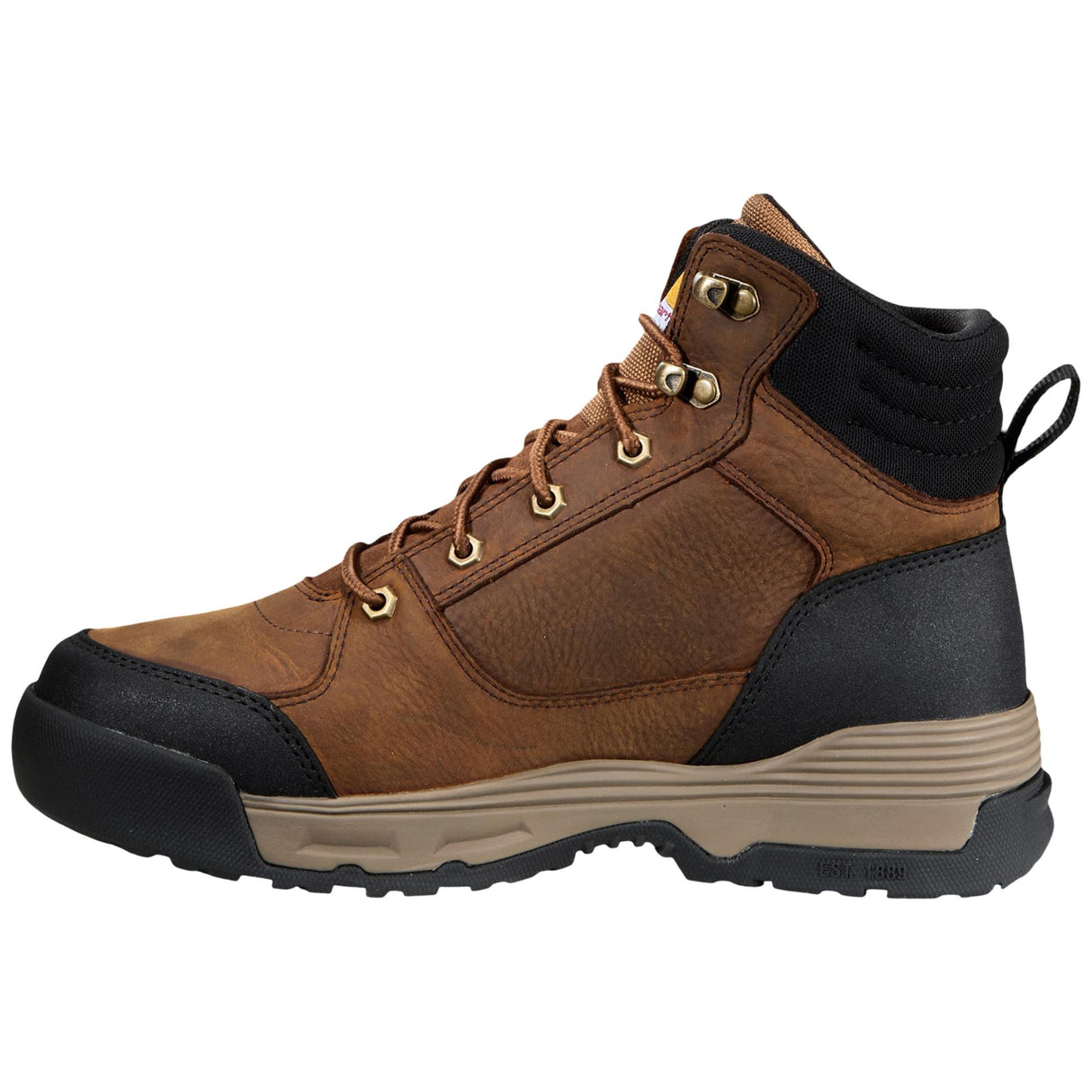 Carhartt Force HD 6" Waterproof Soft Toe Boot - Brown sole image