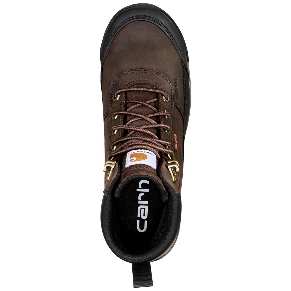 Carhartt Force HD 6" WP Insulated Comp Toe Boot - Dk Brn front view