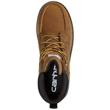 Carhartt Grafton 6" WP Steel Moc Toe Boot - Dark Tan front view