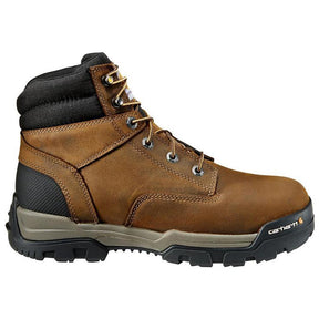 Carhartt 6" Ground Force Waterproof Soft Toe Boot Brown Profile View