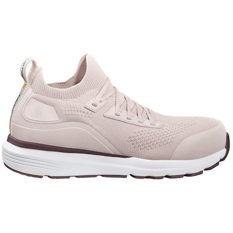 Carhartt Women's Haslett 3 Inch Nano-Toe ESD Work Shoe Light Pink Profile View