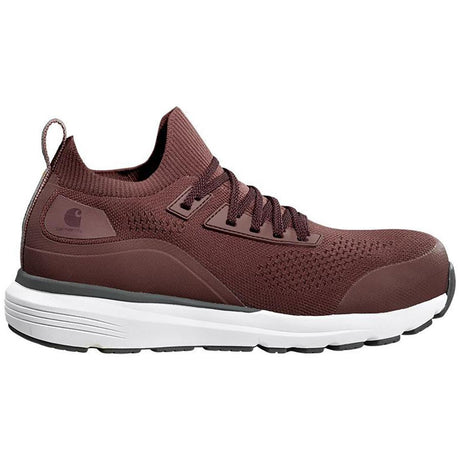 Carhartt Women's Haslett 3 Inch Nano-Toe ESD Work Shoe Burgundy Profile View
