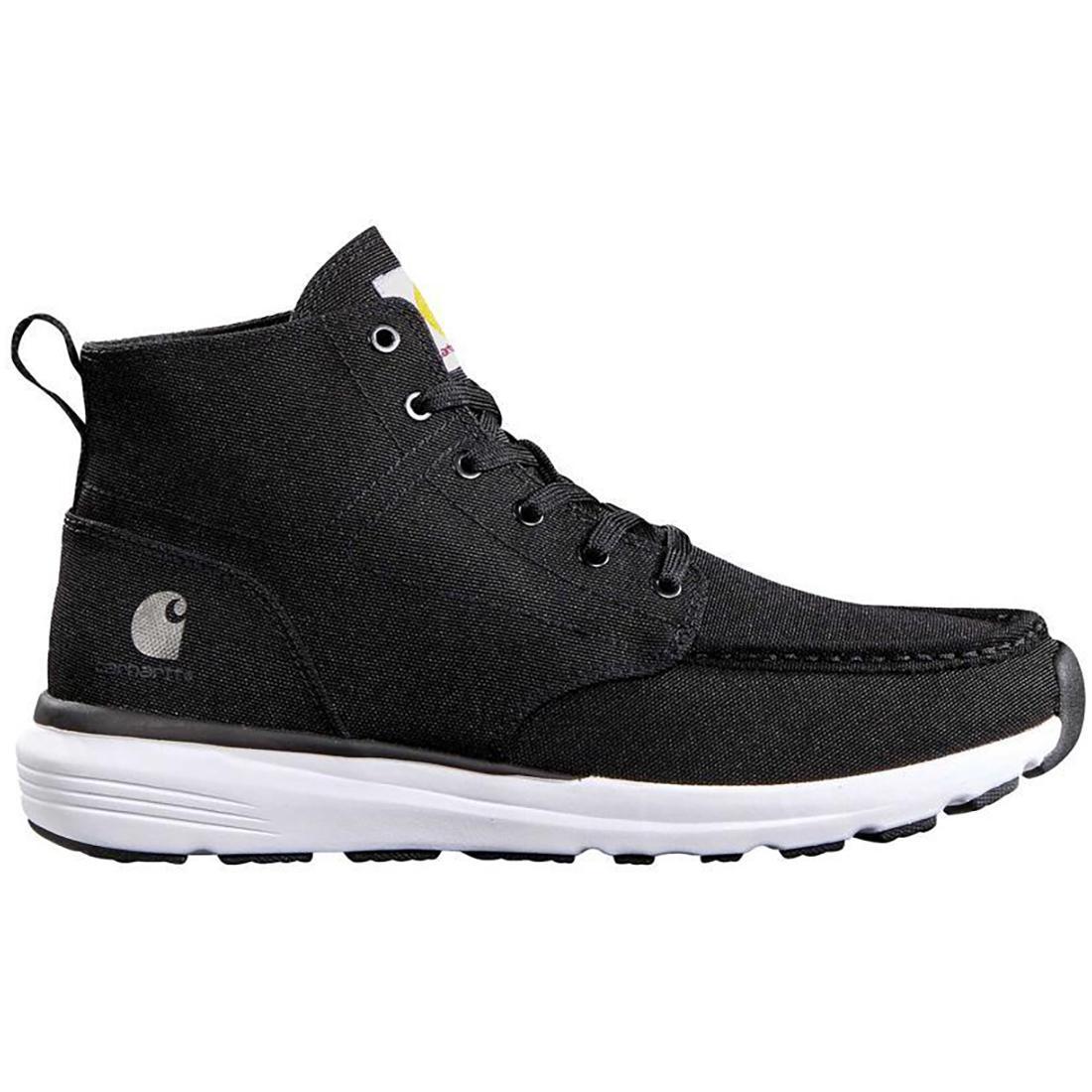 Carhartt Haslett 5 Inch Soft-Toe Canvas Moc Toe Chukka Boot Black Profile View