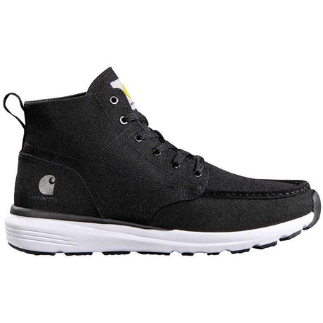 Carhartt Haslett 5 Inch Soft-Toe Canvas Moc Toe Chukka Boot Black Profile View