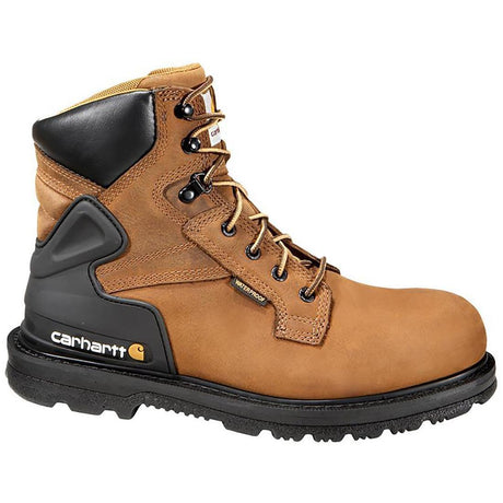 Carhartt 6" Heritage Waterproof Steel Toe Work Boot Brown Profile View