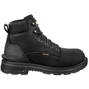 Carhartt 6" Ironwood Waterproof Alloy Toe Work Boot Black Profile View