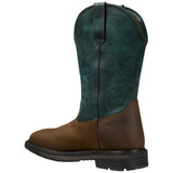 Carhartt Montana 11" WP Square Toe Wellington - Tan/Teal front view