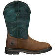 Carhartt Montana 11" WP Square Toe Wellington - Tan/Teal cover