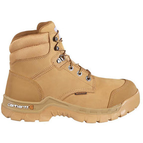 Carhartt 6" Rugged Flex Waterproof Composite Toe Work Work Boot Wheat Profile View