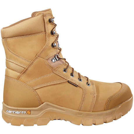 Carhartt 8" Rugged Flex Waterproof Insulated Soft Toe Boot Wheat Profile View