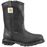 Carhartt 10" Women's Traditional Welt Soft-Toe Waterproof Wellington Pull-On Boot Black Profile View