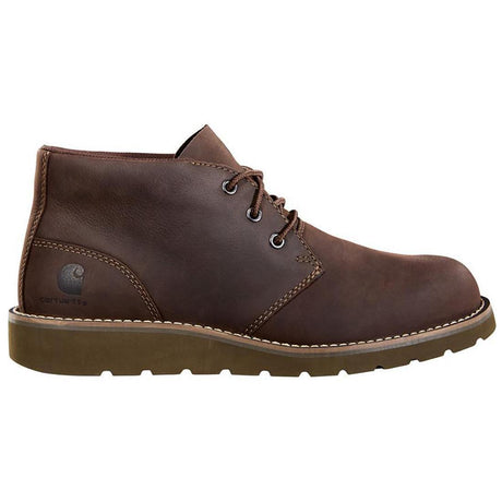 Carhartt 4" Wedge Plain Toe Soft Toe Chukka Dark Brown FW4004-M Profile View