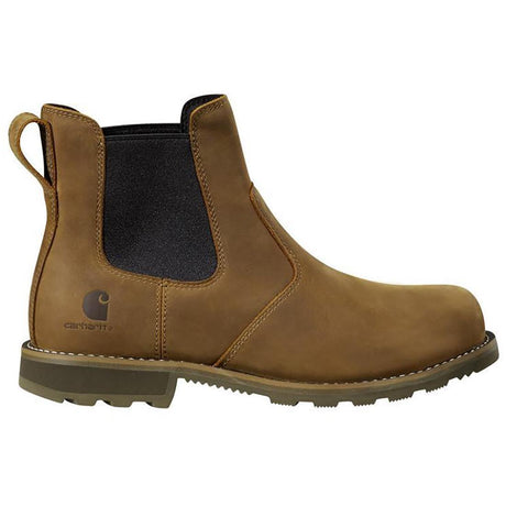 Carhartt 5" Frontier Water Resistant Chelsea Steel-Toe Boot Brown Nubuck Profile View
