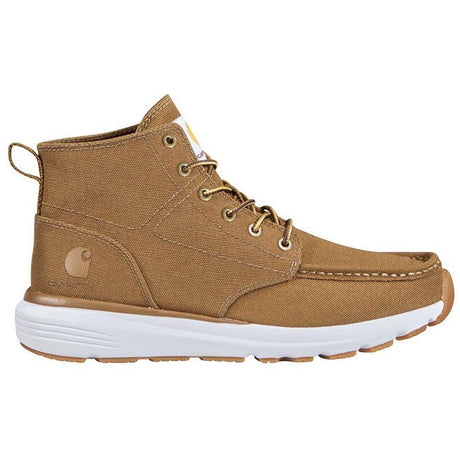 Carhartt 5" Women's Haslett Moc Toe Canvas Soft-Toe Chukka Brown Profile View