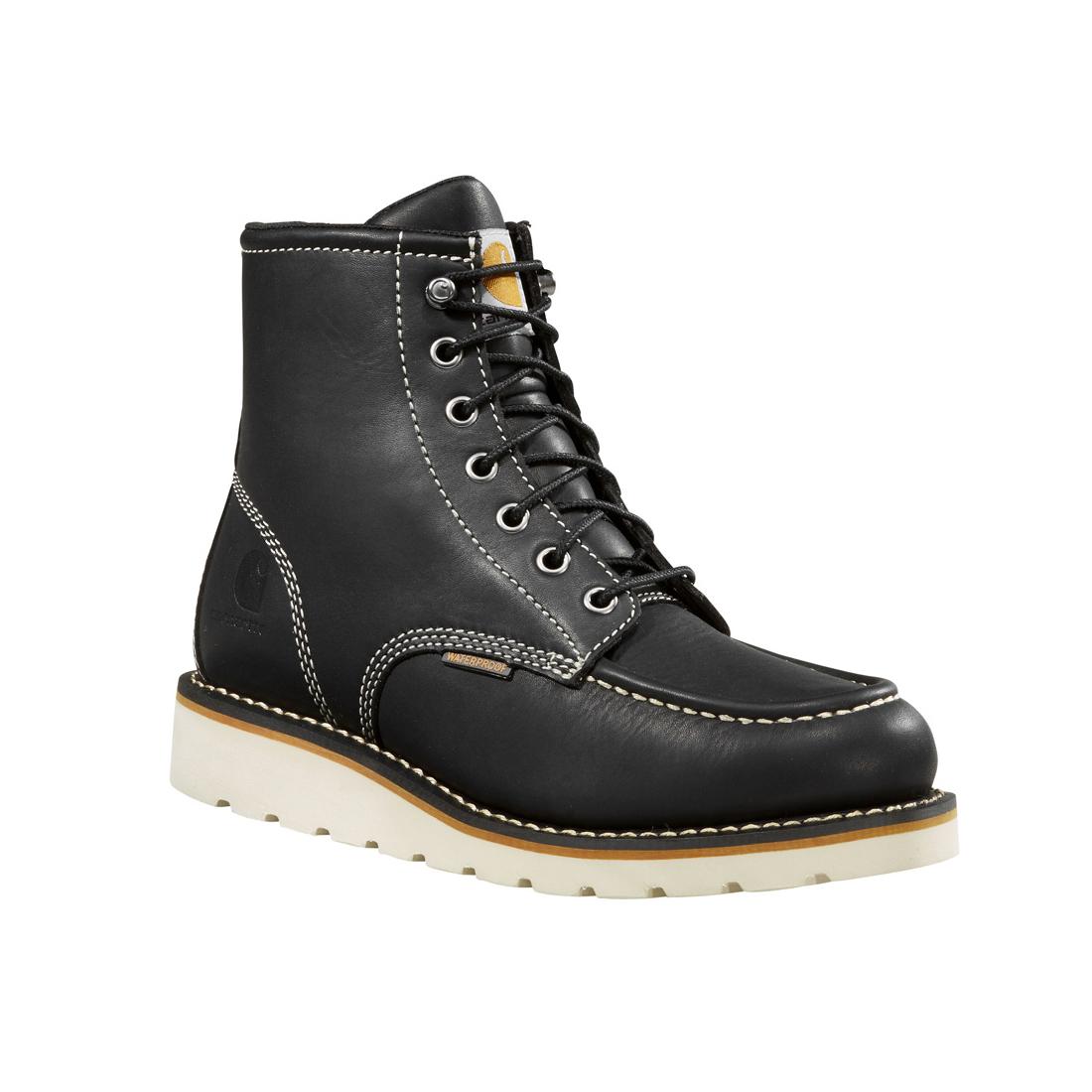Carhartt Womens WP Moc Toe Wedge Boot Black – Steel Toes