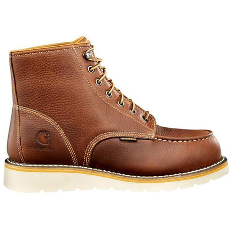 Carhartt 6" Waterproof Moc Toe Wedge Soft Toe Boot Red Brown Profile View